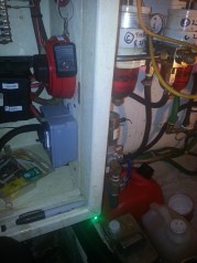 My wireless relay for fuel pump. The green light below, is on, when the pump is on. (just in case a Chinese satellite activates the relay)