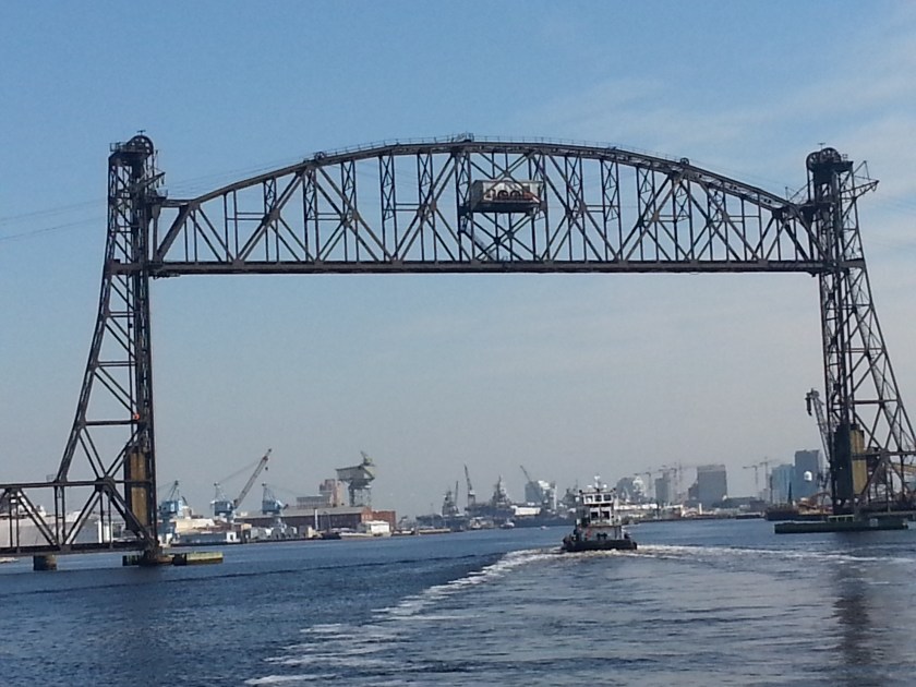 Tug Goose Creek and the RR Bridge