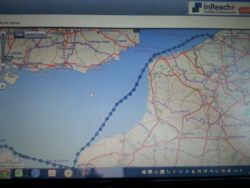 A Picture of The InReach Route. Each circle is half an hour