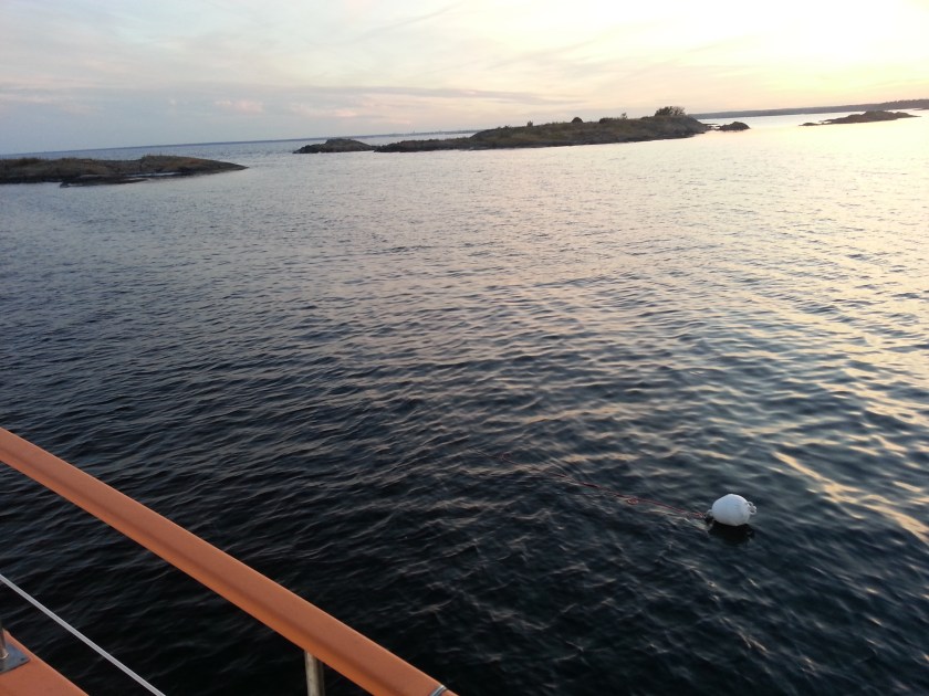 I was about 200 feet from the rocks to windward