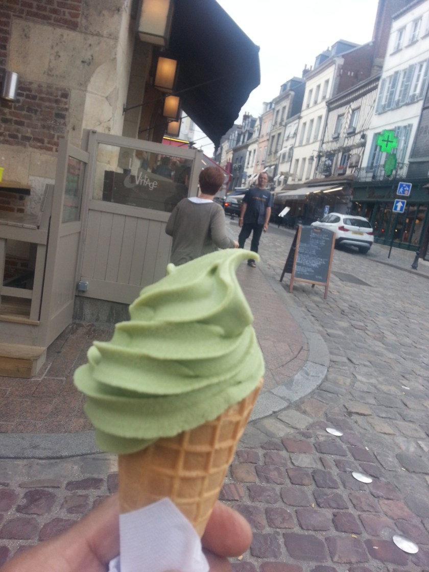 I ate a lot of ice cream