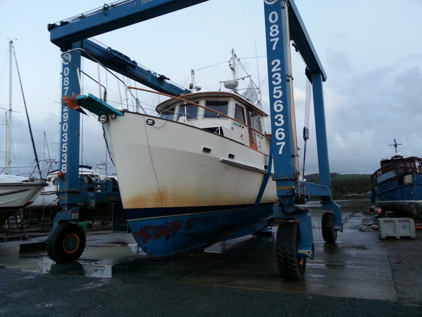 Dauntless being hauled in New Ross