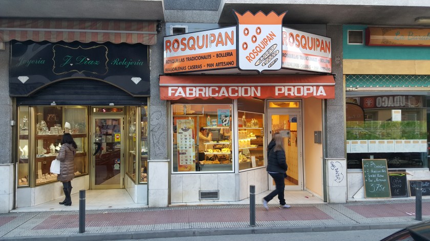 We bought our food for the flight the next day here