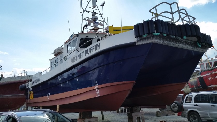One of the Fastnet boats in the yard. They are based in Waterford.